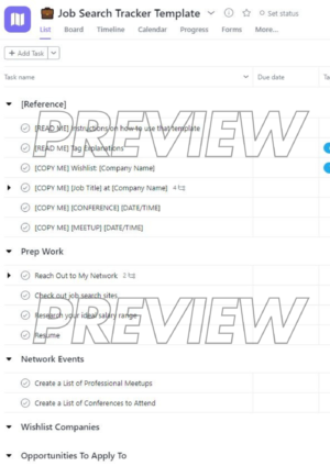 Salesforce Job Search Tracker Template - Image 2