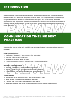 Professional Communication Templates for Salesforce Career Professionals & Job Hunters - Image 3